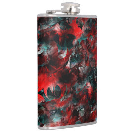 Petaca Textura en hojas rojas ostentosamente estropeadas