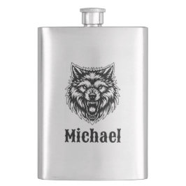 Petaca The Wolf Personalized