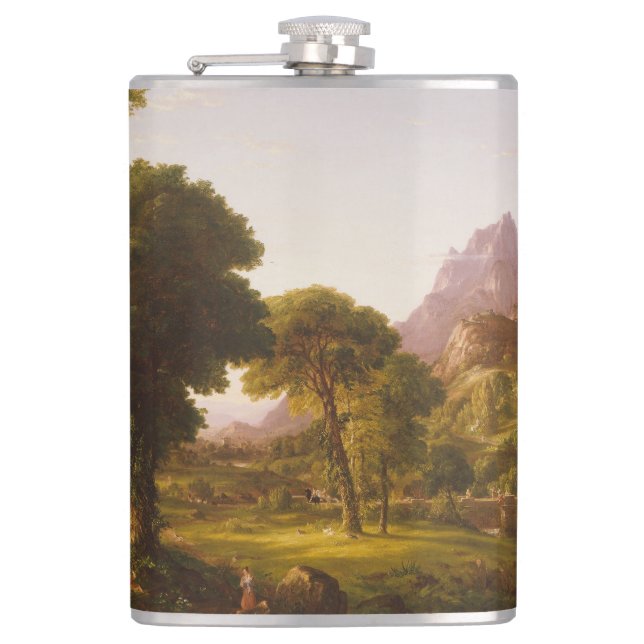 Petaca Thomas Cole  Sueño de Arcadia (Anverso)