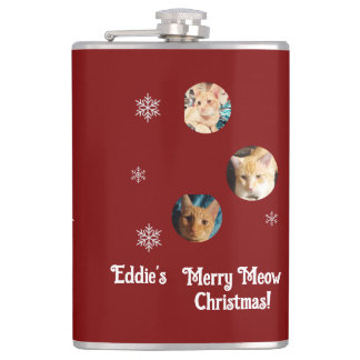 Petaca Three Cats Photos, Personalized Christmas 