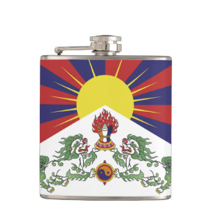 Petaca Tíbet y Bandera Tibetana: viaje, moda / Himalaya