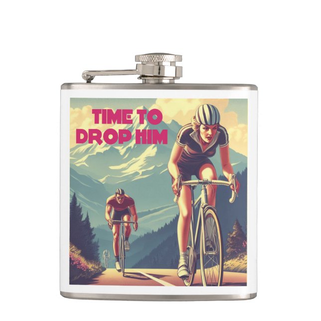 Petaca Tiempo De Dejarlo En Ciclismo (Anverso)