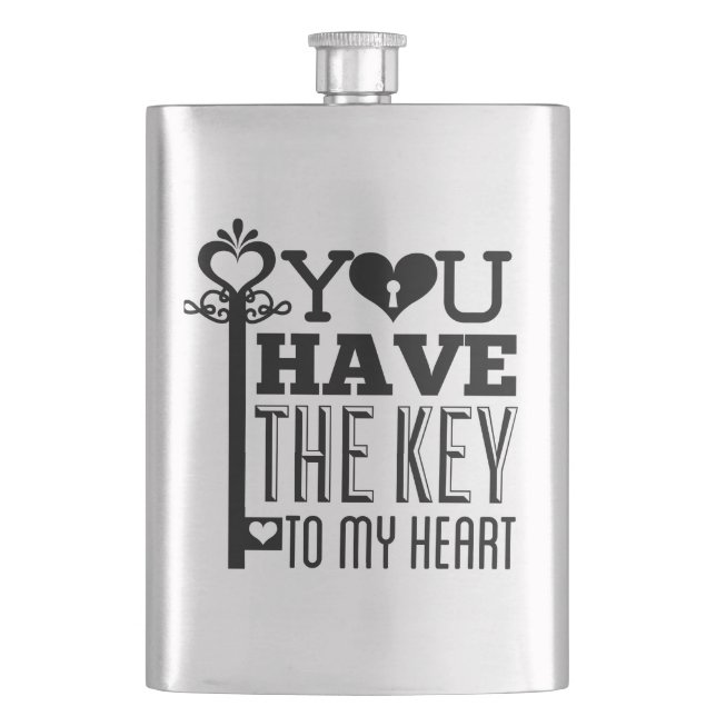 Petaca Tienes la llave de mi corazón (Anverso)
