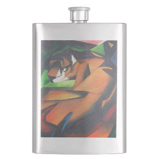 Petaca Tigre En Estilo De Arte Geométrico Franz Marc