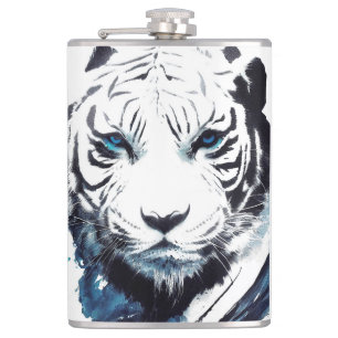 Petaca Tigre Naturaleza salvaje Espíritu libre Pintura de