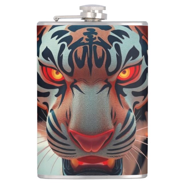 Petaca Tigre Salvaje (Anverso)