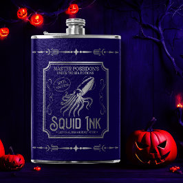 Petaca Tinta de calamar morada y plateada