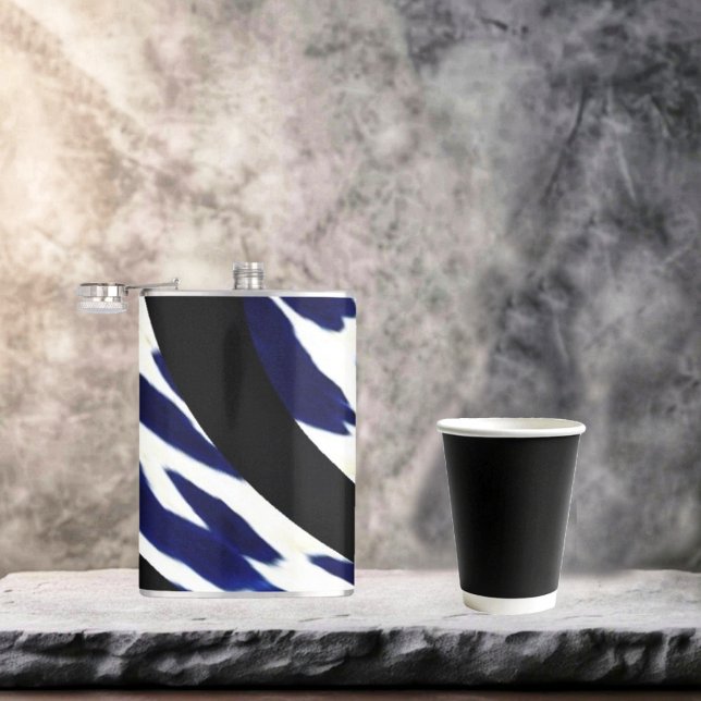 Petaca Típicos sueños de vinilo envuelto en frasco (A striking, Abstract pattern, designed  this Tribal Dreds Hip flask!)