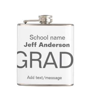 Petaca Tipografía de grado moderna graduación simple míni