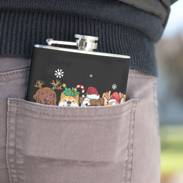 Petaca Tipografía de Merry Woofmas Flask (In Situ)