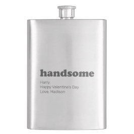 Petaca Tipografía moderna y atractiva con mensaje persona