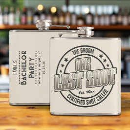 Petaca Tipografía Retro Vintage Genial para la Despedida