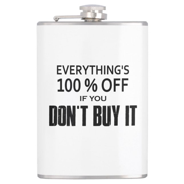 Petaca Todo está 100% libre si no lo compras (Anverso)