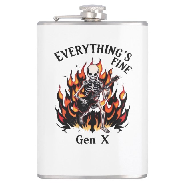 Petaca Todo está bien, Gen X - Vinyl Envuelto (Anverso)