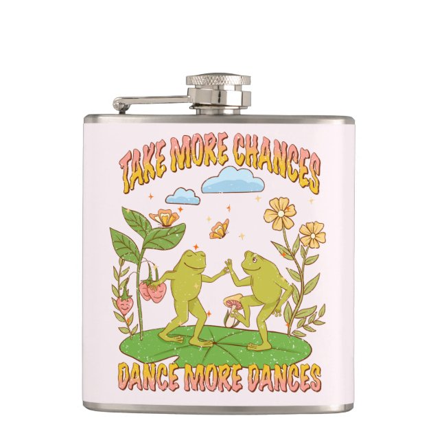 Petaca Toma más oportunidades, baila más bailes (Anverso)