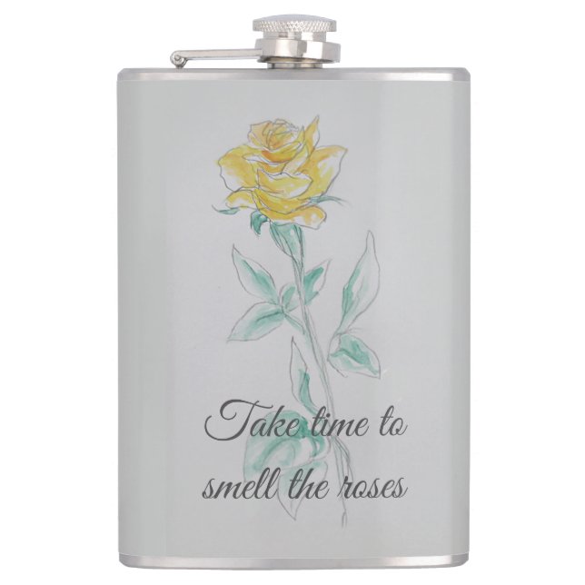 Petaca Tómate Tiempo Para... Matraz envuelto de vinilo (Anverso)