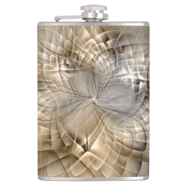 Petaca Tones de la Tierra Resumen Textura moderna de arte (Anverso)