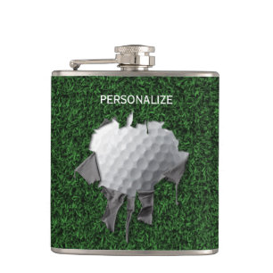 Petaca Torn Golf Ball Hip Flask