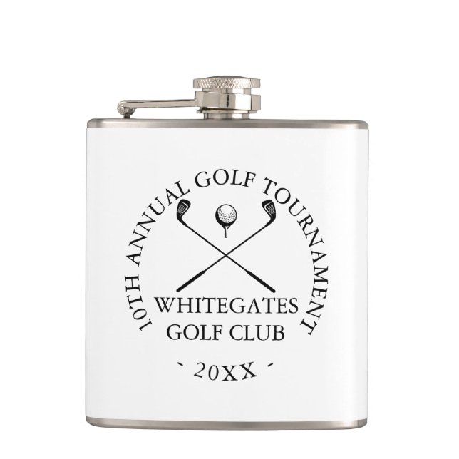 Petaca Torneo de Golf Moderno Personalizado (Anverso)