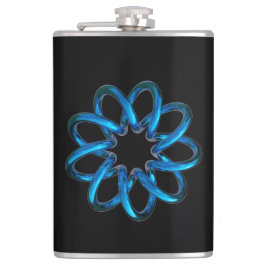 Petaca Toro metálico azul Knot