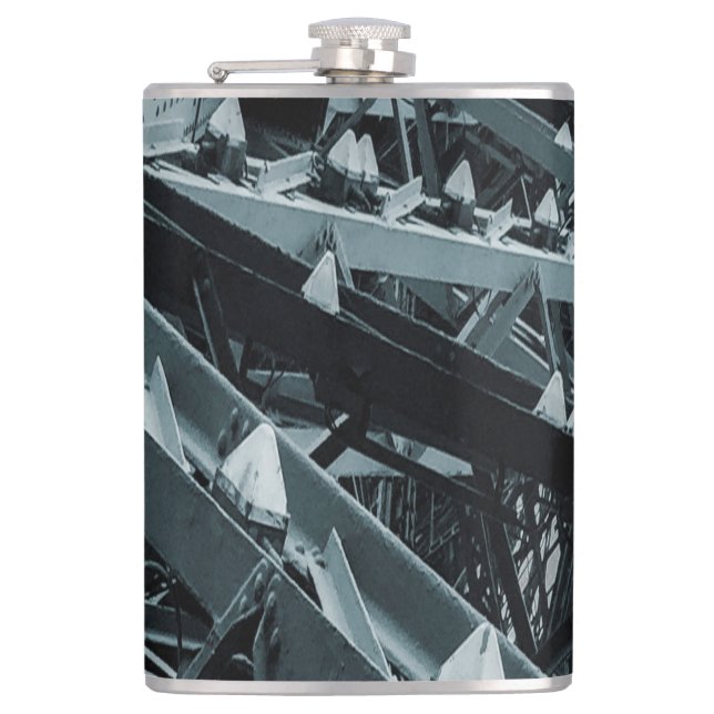 Petaca Torre Eifel Paris Steel y el cielo Flask (Anverso)