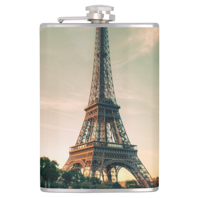 Petaca Torre Eiffel arrojar almohada (Anverso)