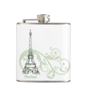 Petaca Torre Eiffel con Scrolls