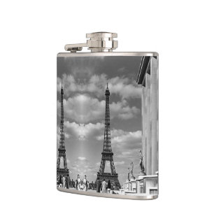 Petaca Torre Eiffel palacio Chaillot Francia París vintag