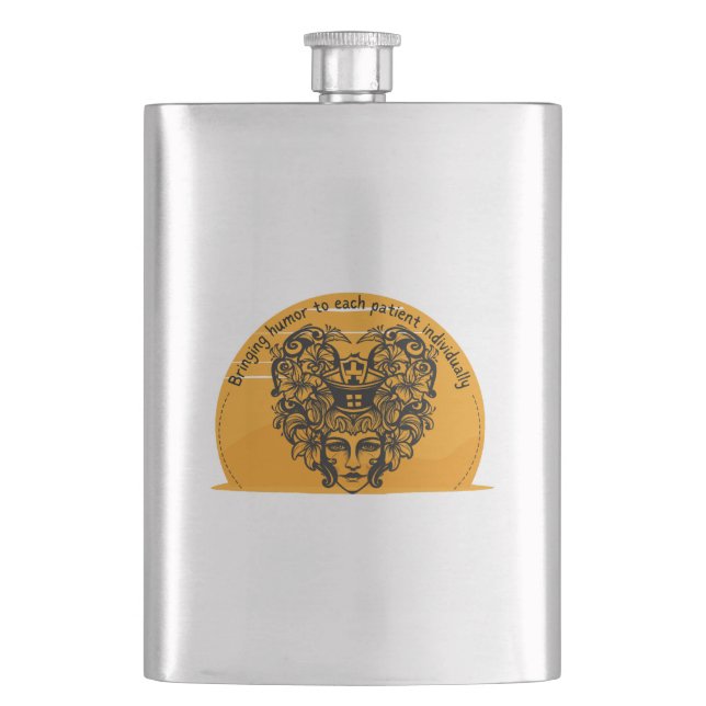 Petaca Traer humor a cada paciente individualmente (Anverso)