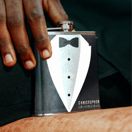 Petaca Traje de Padrino Favor de Boda