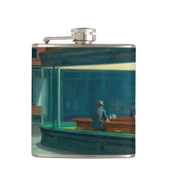 Petaca Trazos nocturnos de 1942 por Edward Hopper (Anverso)