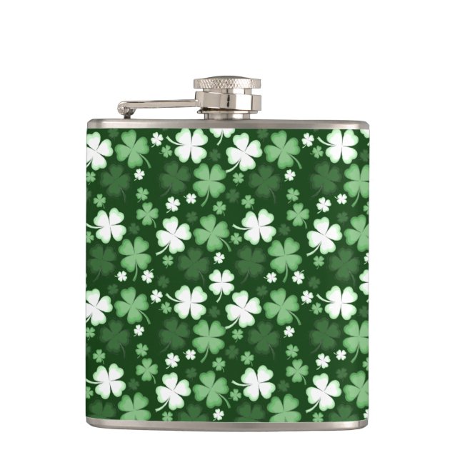 Petaca Trébol verde, día de San Patricio (Anverso)