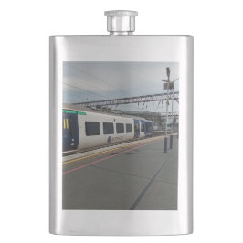 Petaca Tren azul y blanco