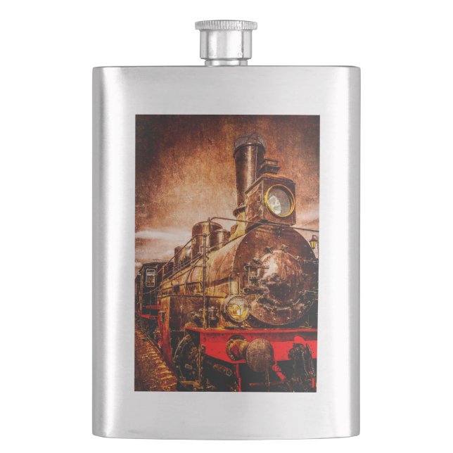 Petaca Tren de vapor de época (Anverso)