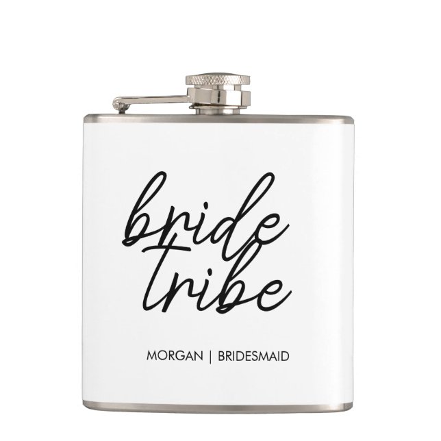 Petaca Tribuna de novias | Bachelorette Bridesmaid Modern (Anverso)