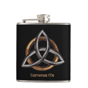Petaca Triquetra (Brown/plata)