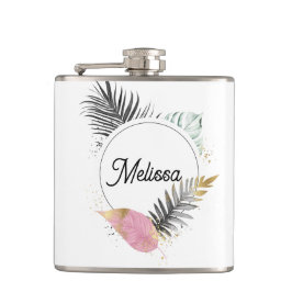 Petaca Tropical Name Flask