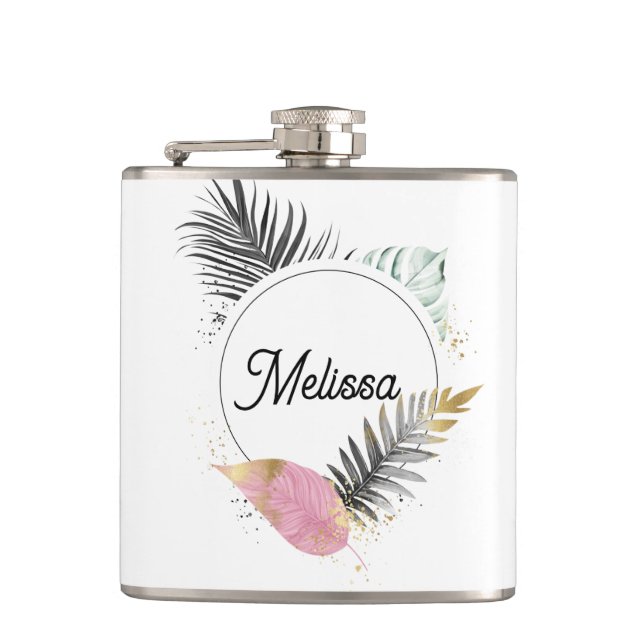 Petaca Tropical Name Flask (Anverso)