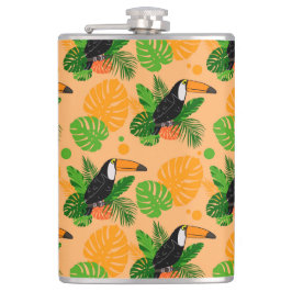Petaca Trópico Toucan Bird Seamless Pattern