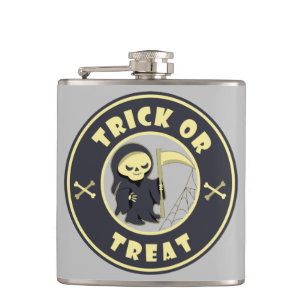 Petaca Truco o tratar el carácter de pañal gris de Hallow