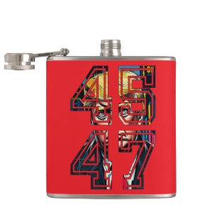 Petaca Trump 45 47   Arte pop   Presidente de Estados Uni