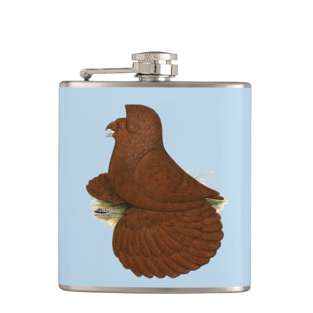 Petaca Trumpeter Pigeon Red (Anverso)