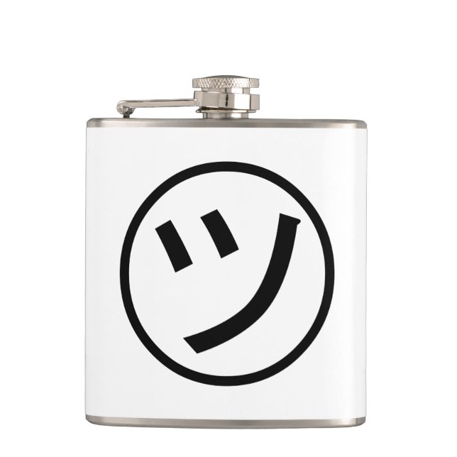 Petaca ㋡ Tsu Kana Katakana Sonriente Emoji / Emoticon (Anverso)