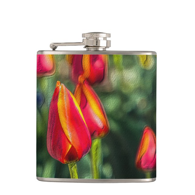 Petaca Tulip Garden Textured (Anverso)