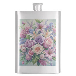 Petaca Tumblador térmico de la flor pastel