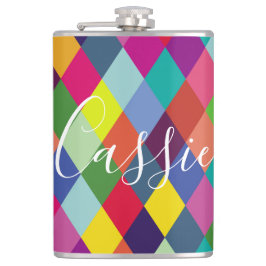 Petaca Tumbler termal arcoiris de Harlequin bajo control