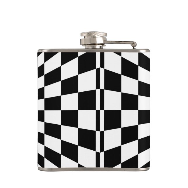 Petaca túnel de tablero de ajedrez de ilusión óptica (Reverso)