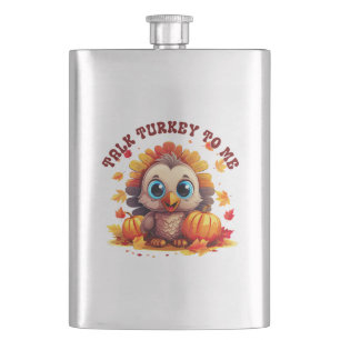 Petaca Turquía y oliage otoñal