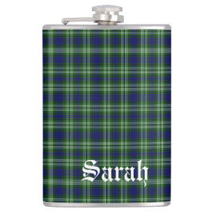 Petaca Tweedside District Tartan Personalizado