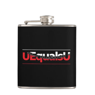 Petaca UEqualsU Arte de tipografía indetectable de VIH
